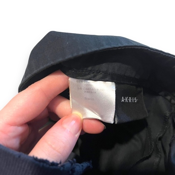 Akris Black Pleated Pants Size 12 Dress Business Professional Cotton Blend - Picture 5 of 7